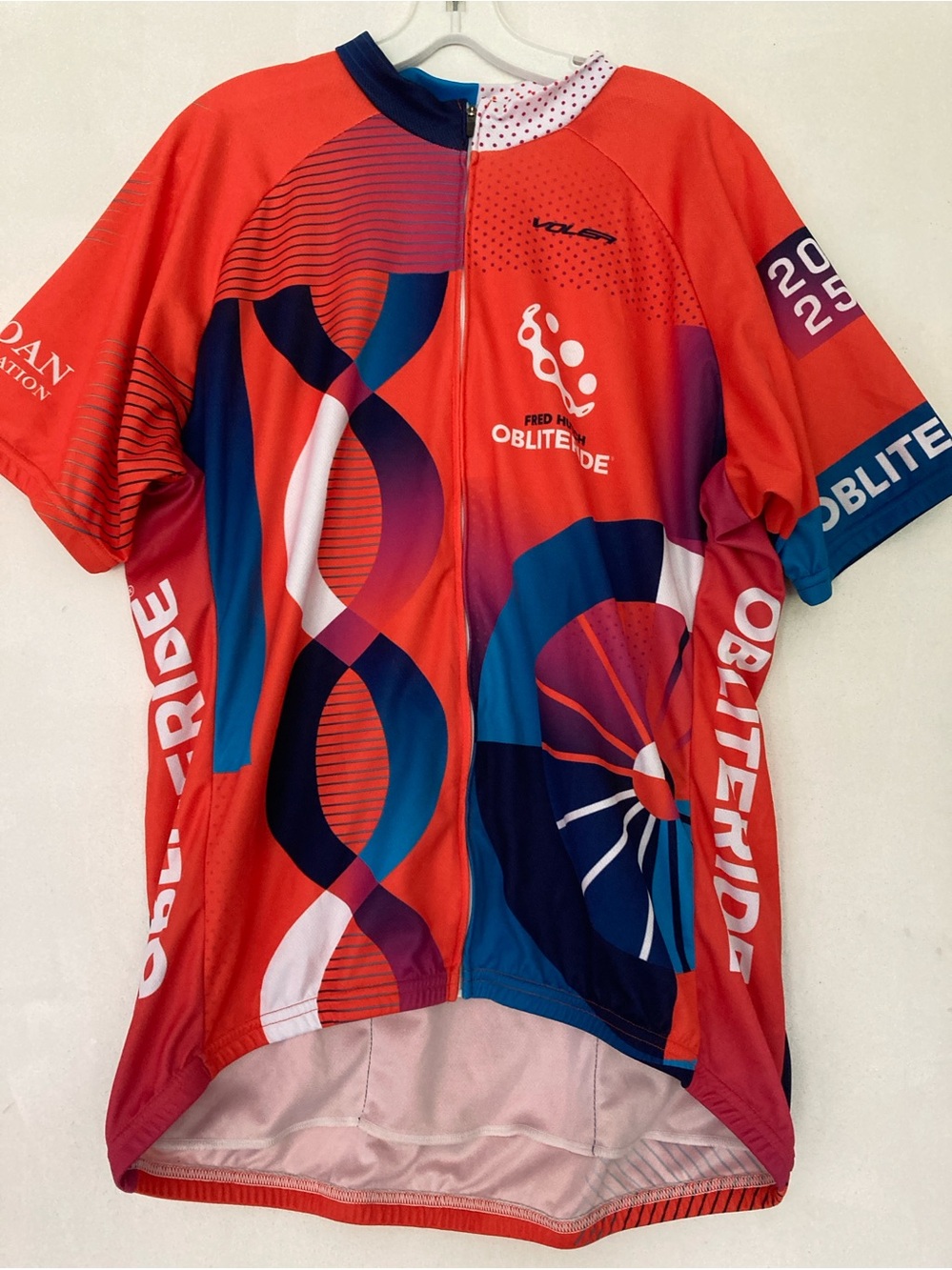 VOLER 2025  FRED HUTCHINSON OBliteride Cycling Jersey Cancer Ride Mens  2XL